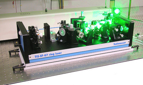 CW single-frequency ring Ti:Sapphire laser